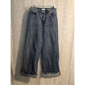 Women's Jessica Simpson Jeans Size 6 Blue High Rise Wide‎ Leg